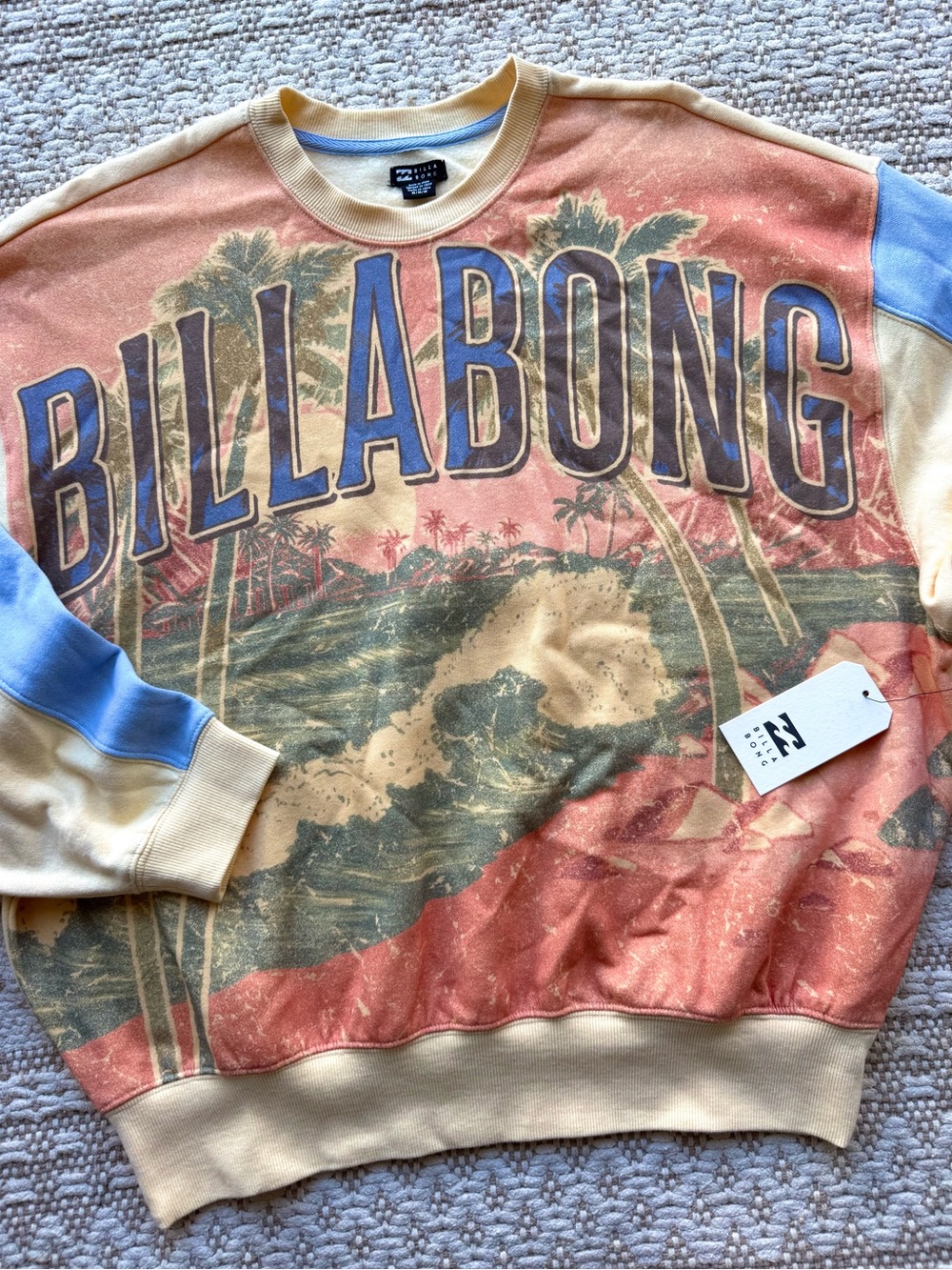 🔥🔥BILLABONG - UNRELEASED OVERSIZED SURF CLUB KENDAL CREWNECK FLEECE🔥🔥